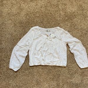 Bright white hollister blouse